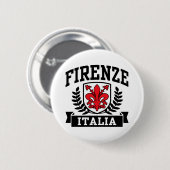 Badge Rond 5 Cm Florence Italia (Devant & derrière)