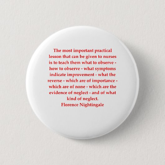 Badge Rond 5 Cm Florence Nightingale (Devant)