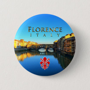 Badge Rond 5 Cm Florence - Ponte Vecchio