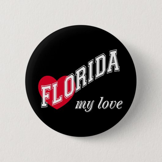 Badge Rond 5 Cm Floride mon amour (Devant)