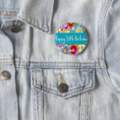 Badge Rond 5 Cm flower50th (En situation)
