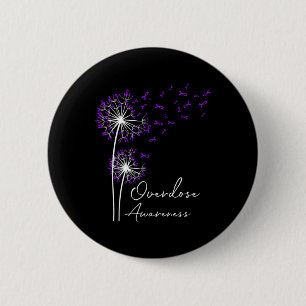 Badge Rond 5 Cm Flower Dandelion