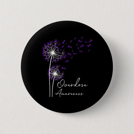 Badge Rond 5 Cm Flower Dandelion (Devant)