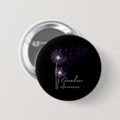 Badge Rond 5 Cm Flower Dandelion (Devant & derrière)