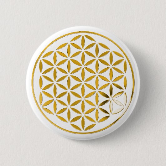 Badge Rond 5 Cm Flower Of Life 1 (Devant)