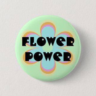 Badge Rond 5 Cm Flower power
