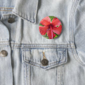 Badge Rond 5 Cm Flower power (En situation)