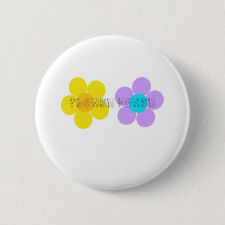 Badge Rond 5 Cm Flower power