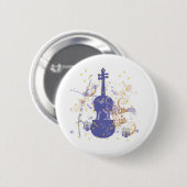 Badge Rond 5 Cm flowerfiddle (Devant & derrière)