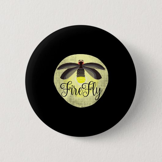 Badge Rond 5 Cm Fluciole Éclair Bug cadeau d'été (Devant)