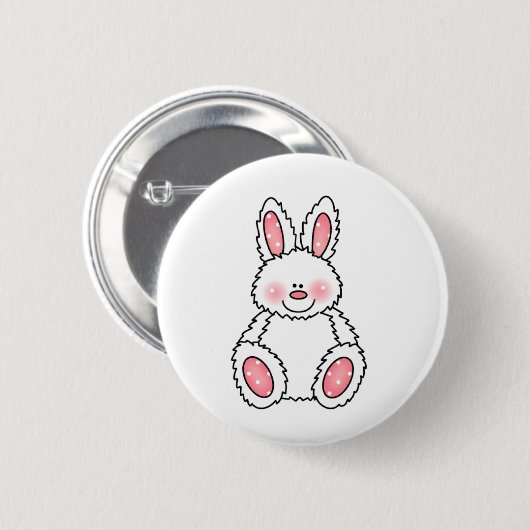 BADGE ROND 5 CM FLUFBUNNY PERSONNALISÉ (Devant & derrière)