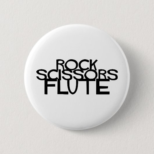 Badge Rond 5 Cm Flûte de ciseaux roches (Devant)