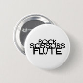 Badge Rond 5 Cm Flûte de ciseaux roches (Devant & derrière)