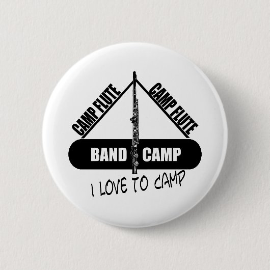 Badge Rond 5 Cm Flûte du camp (Devant)