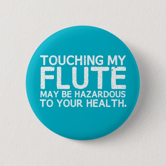 Badge Rond 5 Cm Flute Hazard (Devant)