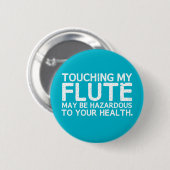 Badge Rond 5 Cm Flute Hazard (Devant & derrière)