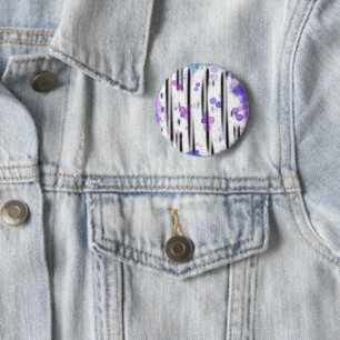 Badge Rond 5 Cm Flux de bulle cosmique