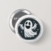 Badge Rond 5 Cm Flying Ghost (Devant & derrière)