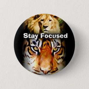 Badge Rond 5 Cm Focus & Courage_