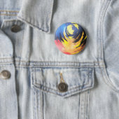 Badge Rond 5 Cm Fogo de COM de Jogo (En situation)