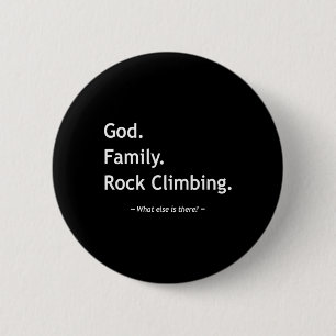 Badge Rond 5 Cm Foi chrétienne Christianisme Dieu Famille Escalade