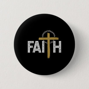 Badge Rond 5 Cm Foi Religieuse Bible Jésus Catholique Chrétien Tan