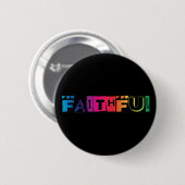 Badge Rond 5 Cm Foi vibrante (Devant & derrière)