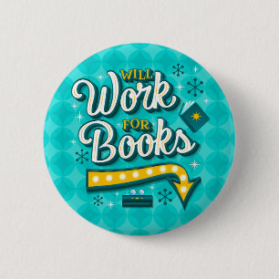 Badge Rond 5 Cm Fonctionnera pour les livres / Épingle de boutons