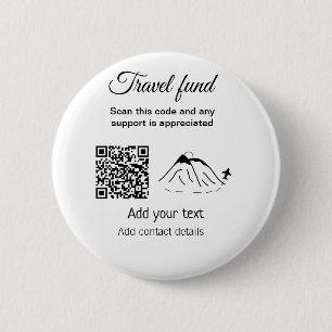 Badge Rond 5 Cm Fonds de voyage vacances lune de miel don ajouter