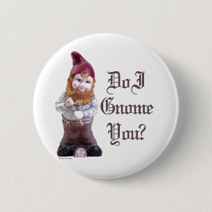 Badge Rond 5 Cm Font le gnome d'I vous