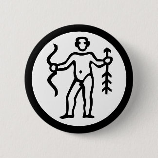 Badge Rond 5 Cm Font Zodiac : SAGITTARIUS + vos couleurs et idées