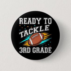 Badge Rond 5 Cm Football 3ème Troisième année Premier Jour D'école