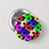 Badge Rond 5 Cm Football américain multicolore (Devant & derrière)