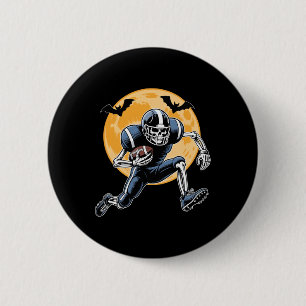 Badge Rond 5 Cm Football américain Squelette Halloween Football Ho