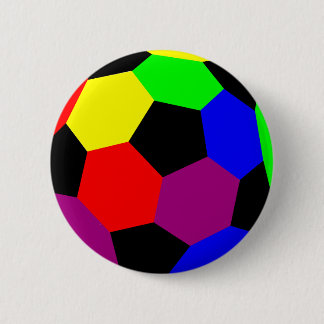Badge Rond 5 Cm Football arc-en-ciel dans Rainbow Nation