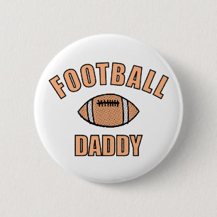 Badge Rond 5 Cm Football Daddy Dessin Et Texte