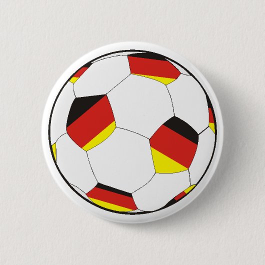 Badge Rond 5 Cm Football en Allemagne (Devant)