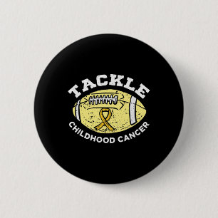 Badge Rond 5 Cm Football Lutter contre le cancer chez l'enfant