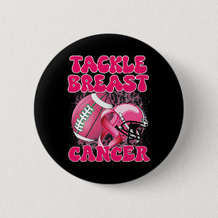 Badge Rond 5 Cm Football Lutter contre le cancer du sein Sensibili