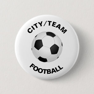 Badge Rond 5 Cm Football personnalisable