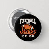 Badge Rond 5 Cm Football Senior Class of 2026 Graduating  (Devant & derrière)