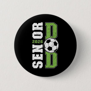 Badge Rond 5 Cm Footballeur Papa Senior D'un Footballeur Senior Pa