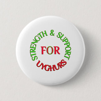 BADGE ROND 5 CM FORCE ET SOUTIEN AUX UYGHURS