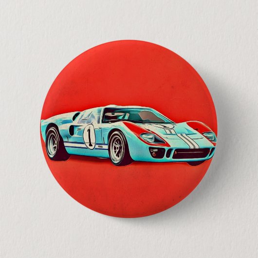 Badge Rond 5 Cm Ford GT40 (Devant)