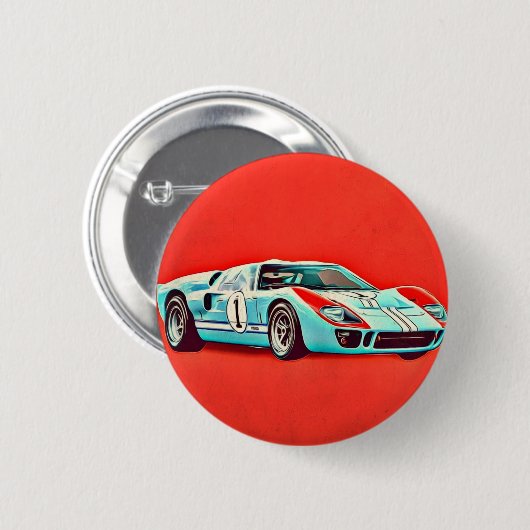 Badge Rond 5 Cm Ford GT40 (Devant & derrière)
