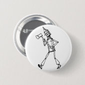 Badge Rond 5 Cm Forestier de bidon (Devant & derrière)