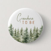 Badge Rond 5 Cm Forêt Bois Animaux Grand-mère à être (Devant)