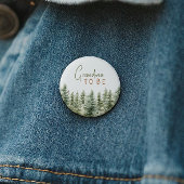 Badge Rond 5 Cm Forêt Bois Animaux Grand-mère à être