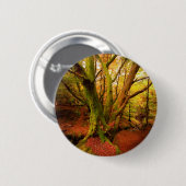 Badge Rond 5 Cm Forêt d'automne (Devant & derrière)