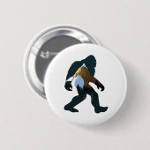 Badge Rond 5 Cm Forêt de nuit Bigfoot (Devant & derrière)